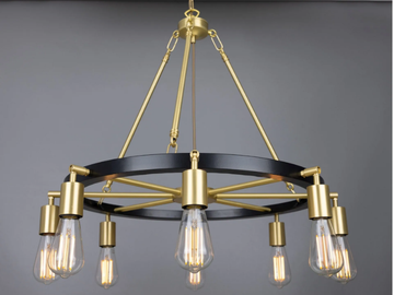 DULEEK - Brass chandelier by mullan lighting - view 2